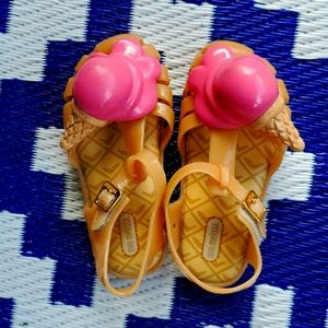 Mini melissa like new ice cream shoes!!